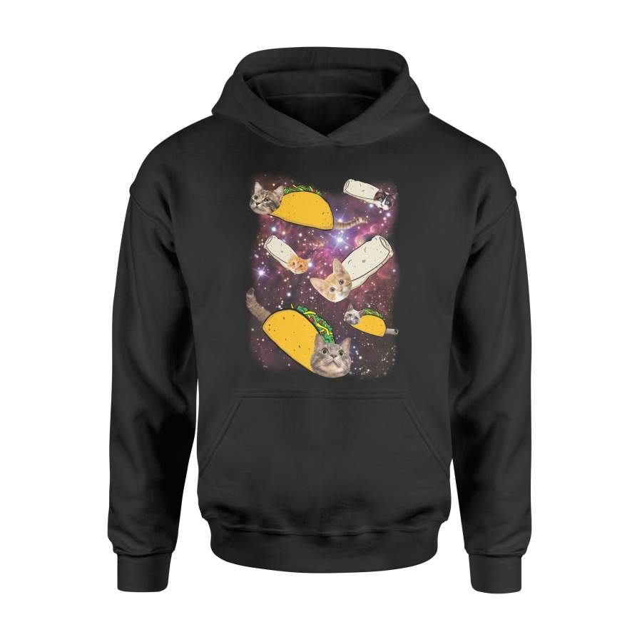 Kittens Wrapped In Taco And Burrito Shells Funny Hoodie