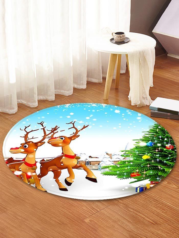 Christmas Reindeer GE2999 Round Rug  CYSI2907