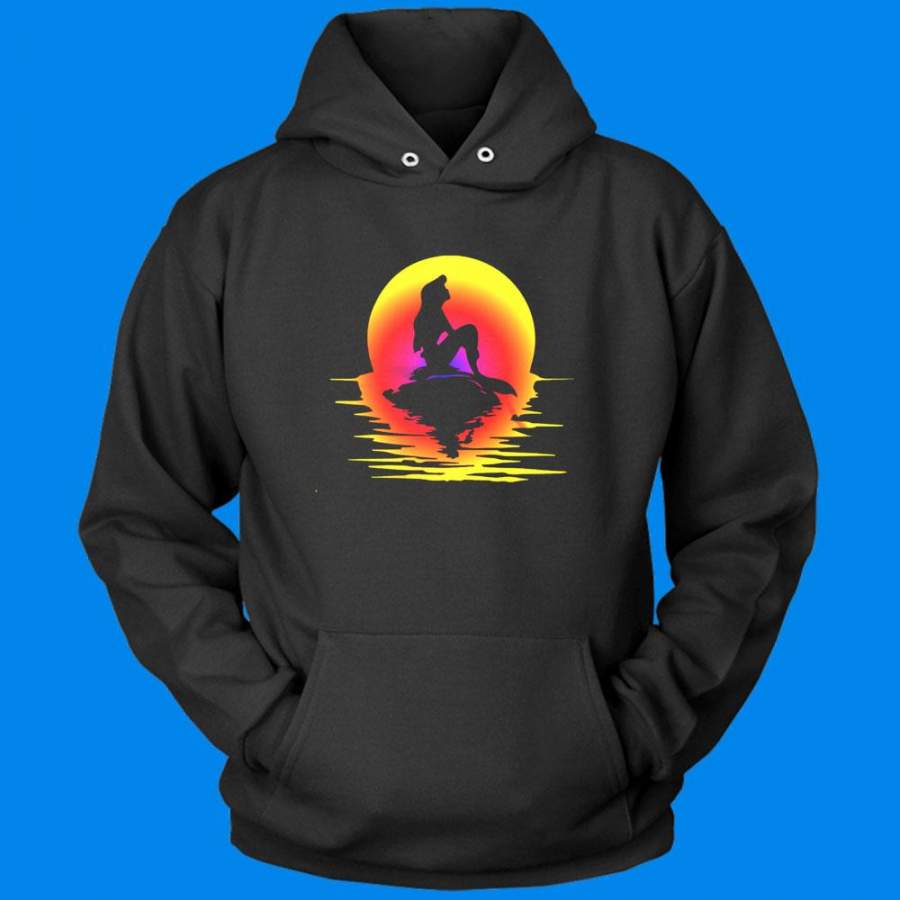 Ariel Little Mermaid Waiting In The Sun Men’S Hoodie