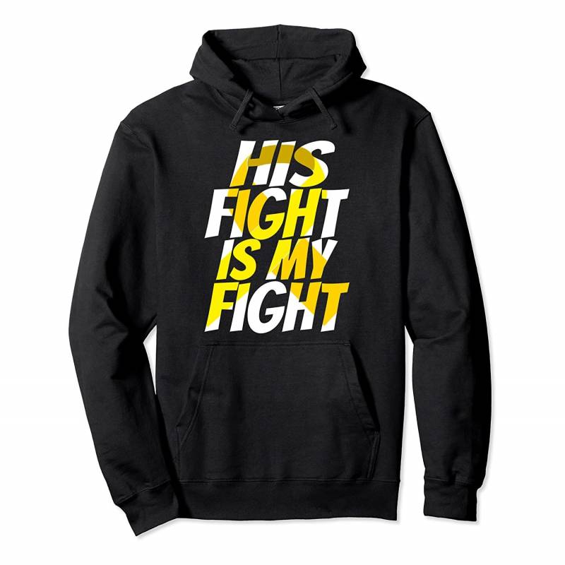 Yellow Ribbon for Him Products Childhood Cancer Awareness Pullover Hoodie