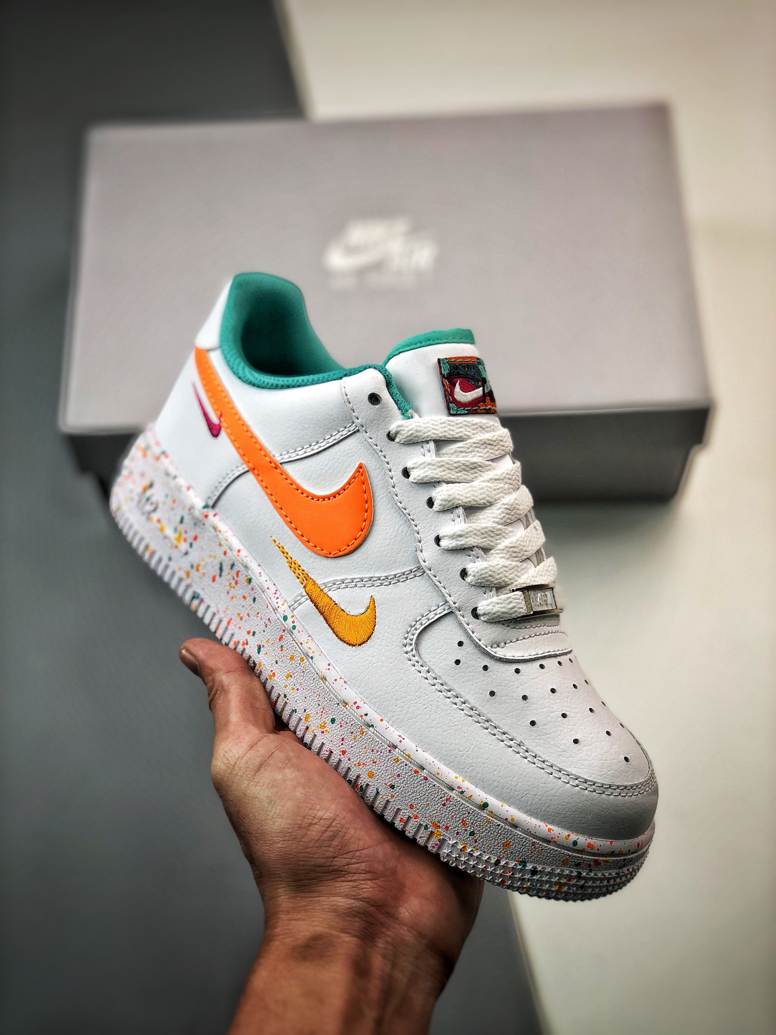 Nike Air Force 1 Low Multi-Color White Teal FD4626-181 5340282