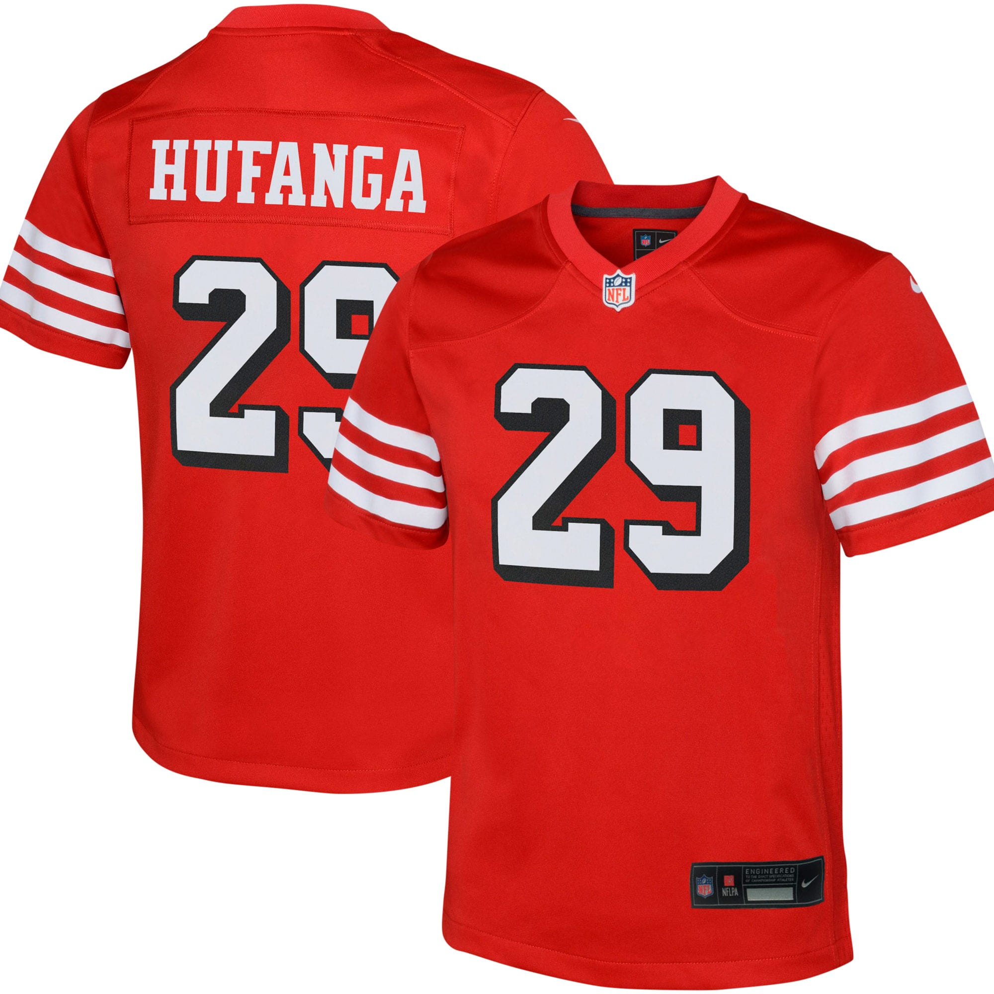 Talanoa Hufanga San Francisco 49ers Youth Game Jersey – Scarlet 2