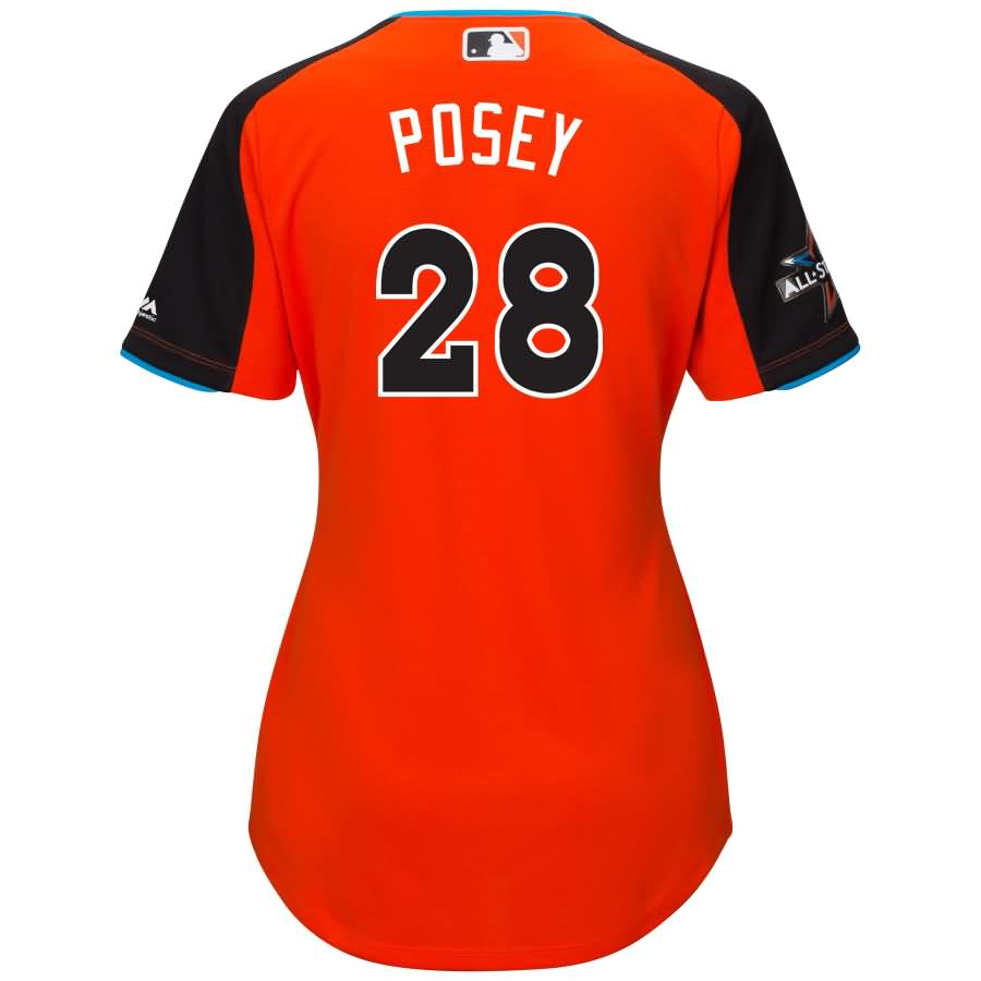 Buster Posey National League Majestic Womens 2017 MLB All-star Game Home Run Derby Jersey – Orange