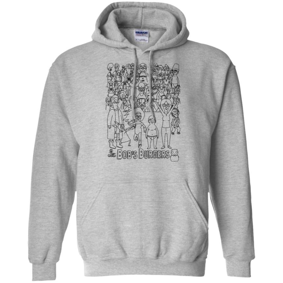 AGR Characters of Bobs Burgers Gildan Pullover Hoodie