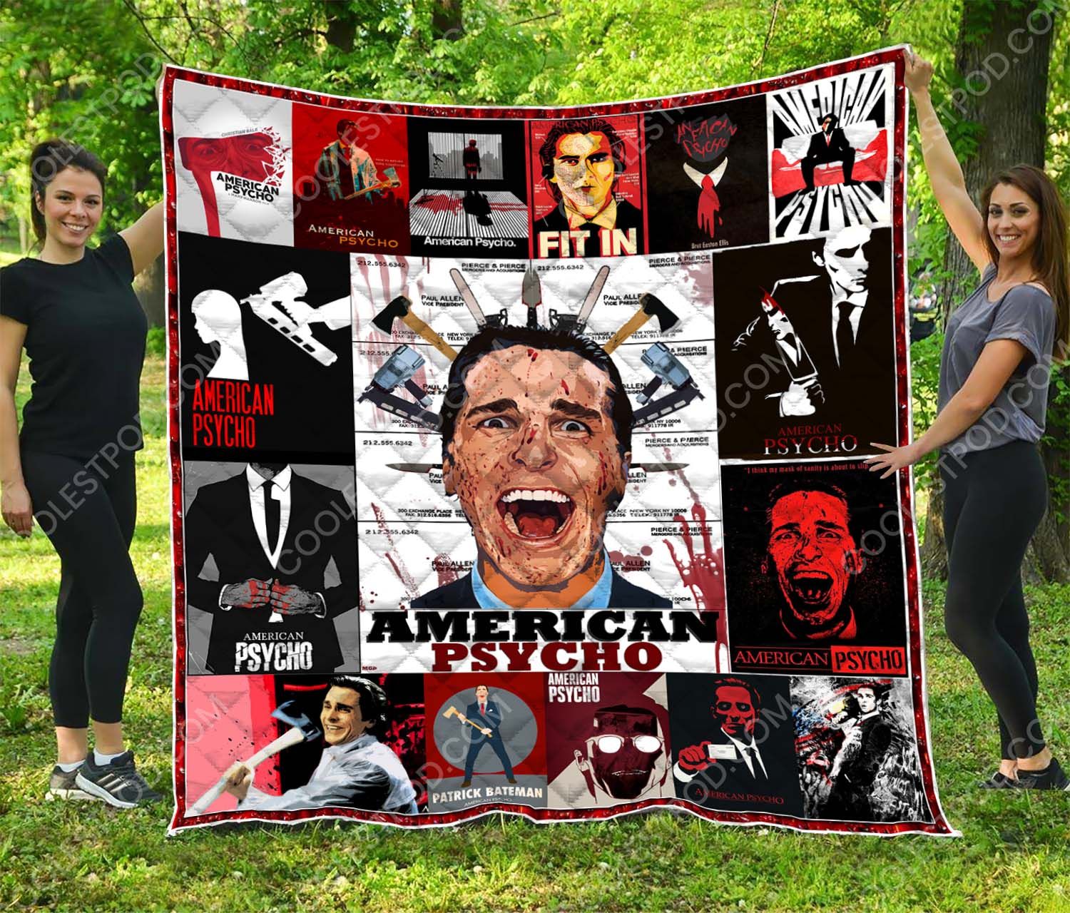 American Psycho Quilt Blanket