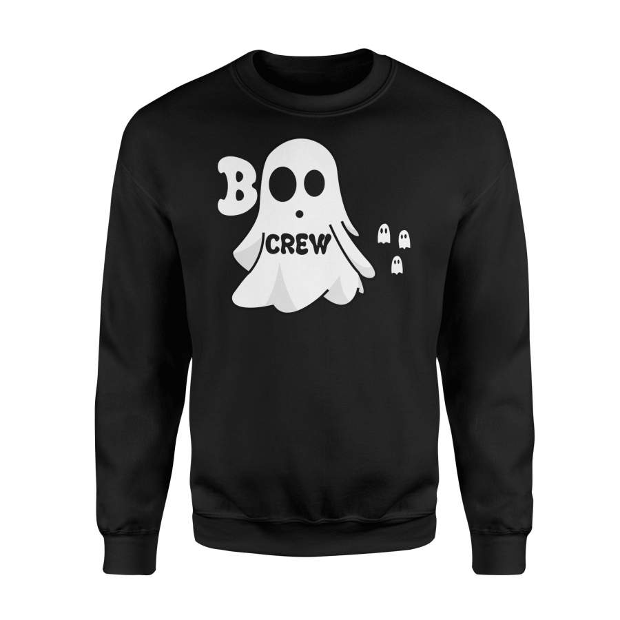 Halloween White Ghost Boo Crew Halloween Sweatshirt