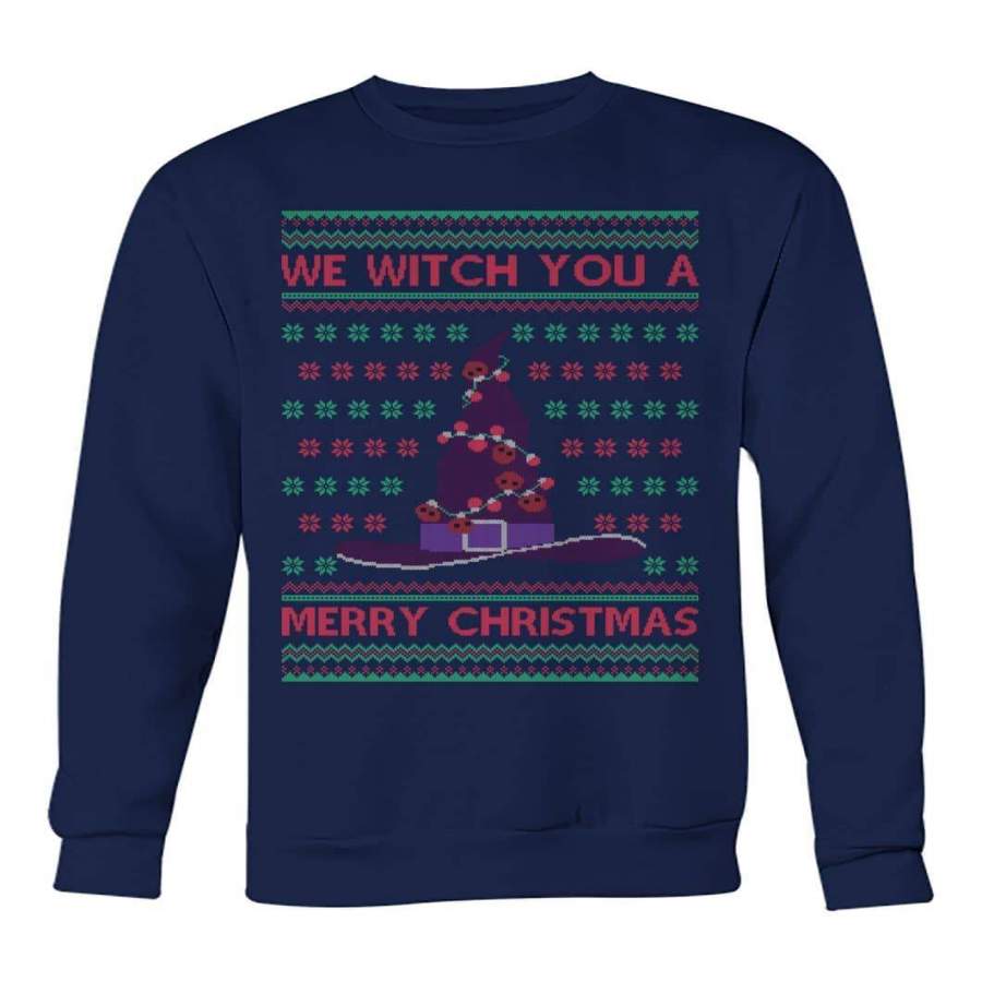 We Witch You A Merry Christmas Ugly Sweater