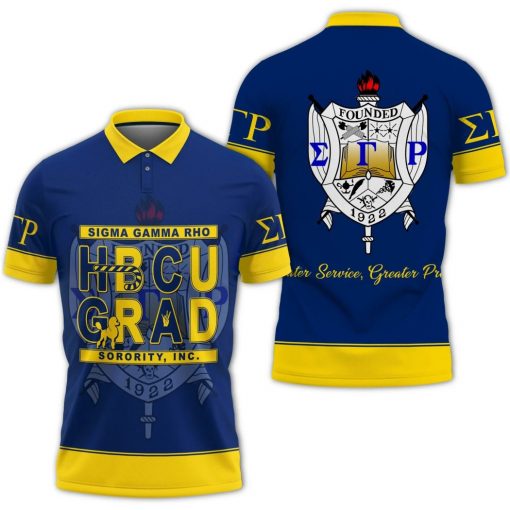 Sigma Gamma Rho 1922 Sgr Hcbus Grad Polo Shirt