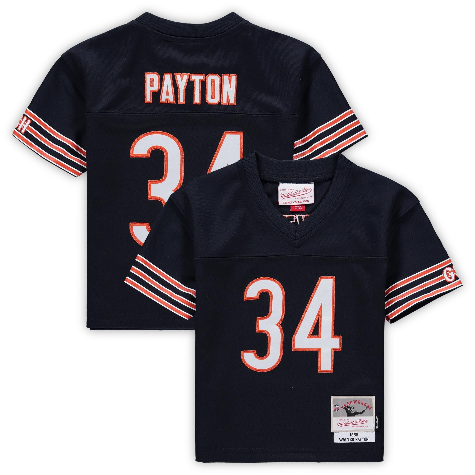 Walter Payton Chicago Bears Mitchell & Ness Toddler 1985 Retired Legacy Jersey – Navy NFL