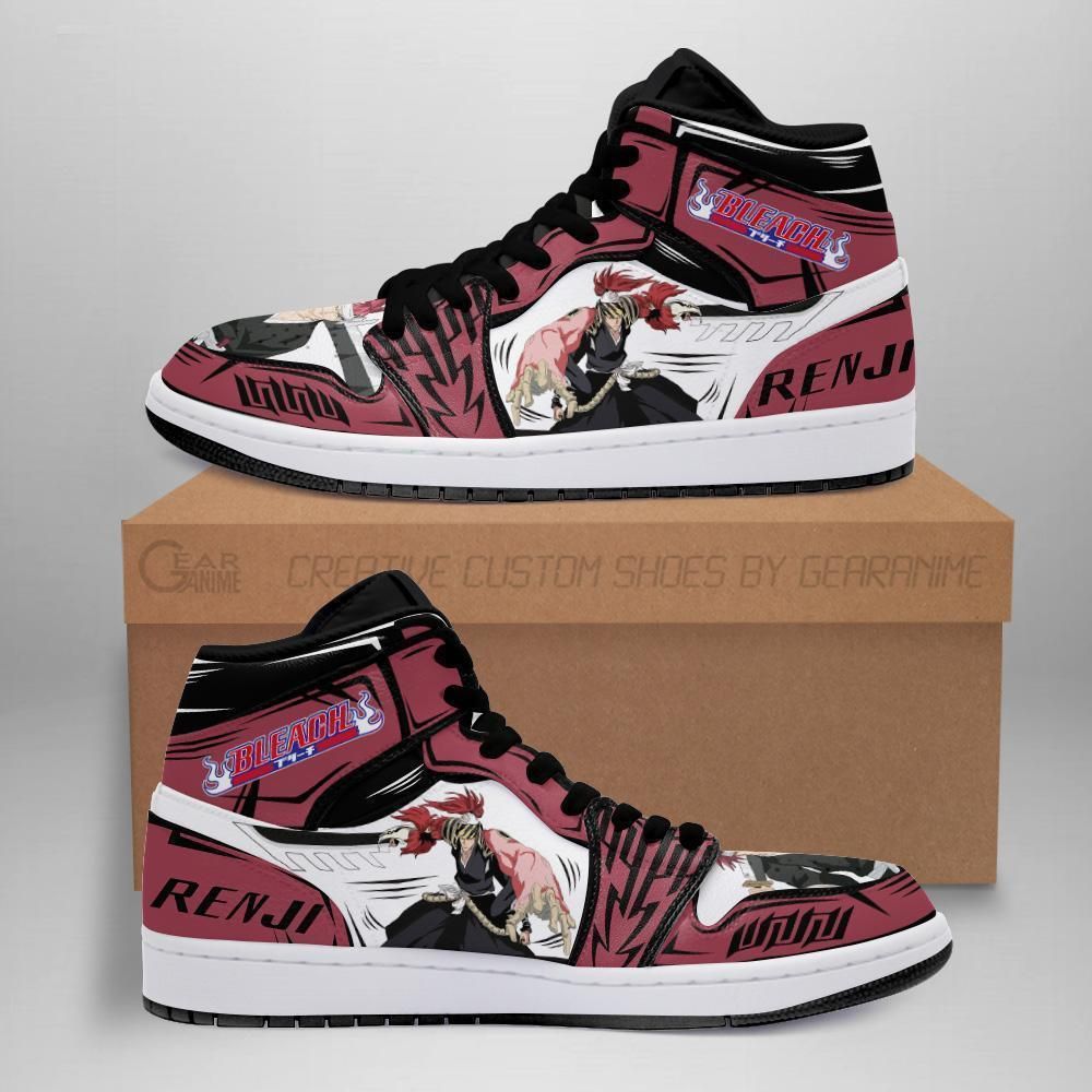 Renji Bleach Anime Fan Gift Idea Mn05 Air Jordan Shoes Sport Sneakers