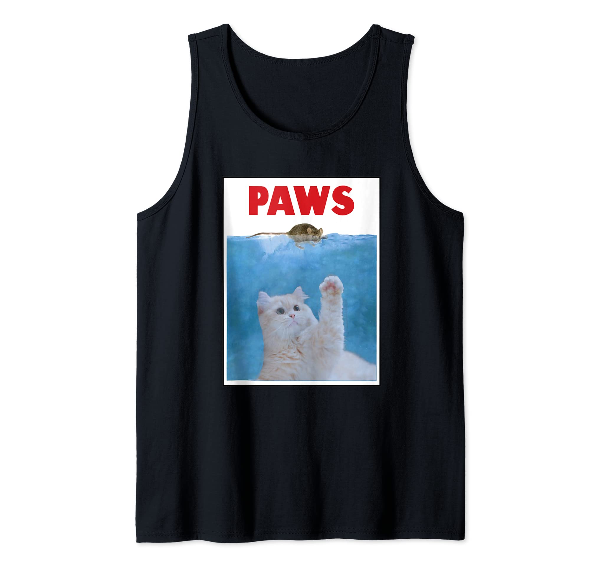 PAWS Funny Cat Kitten Shark And Cat halloween Persian cat Tank Top