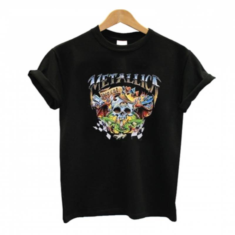 Metallica Checkered Flag T Shirt