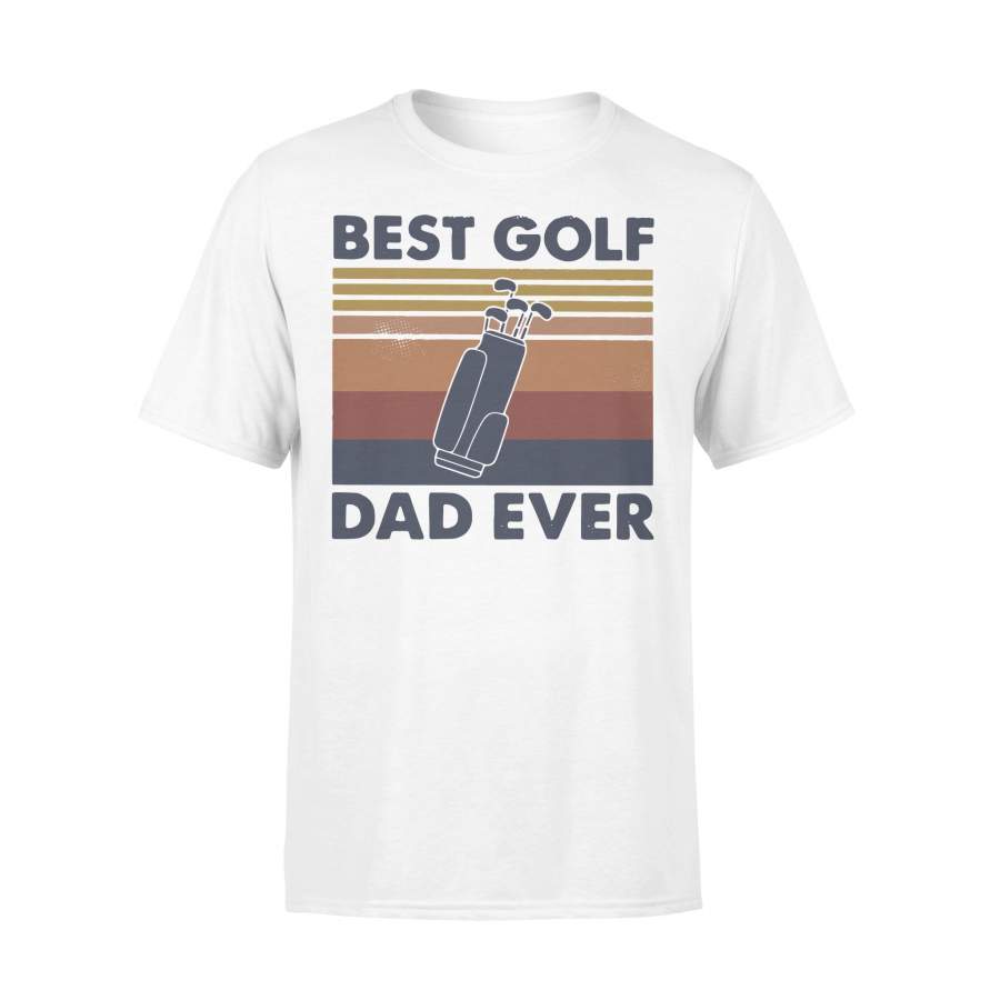 Best Golf Dad Ever Golf Bag Vintage T-shirt