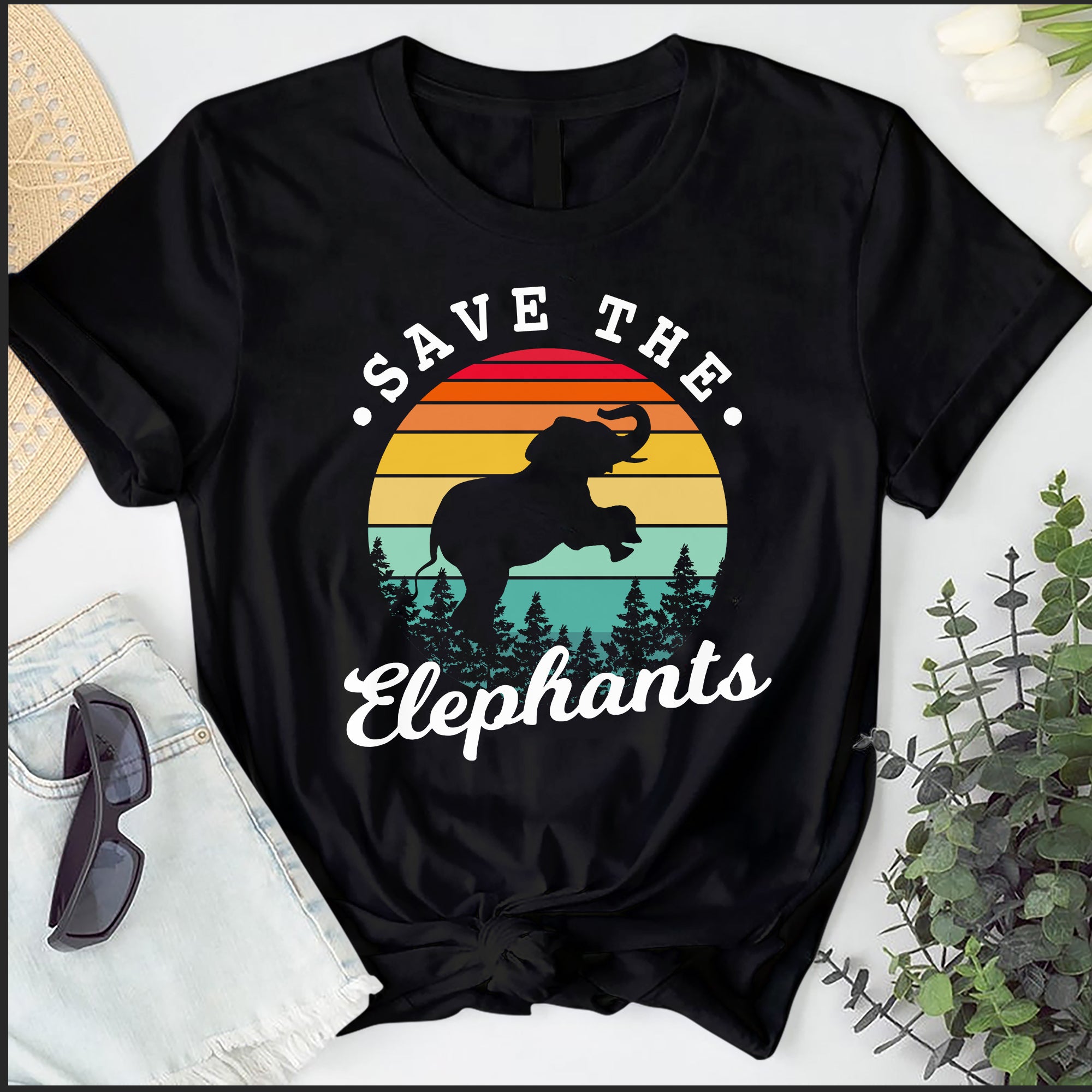 Save The Elephants Shirt , Elephant T-Shirt