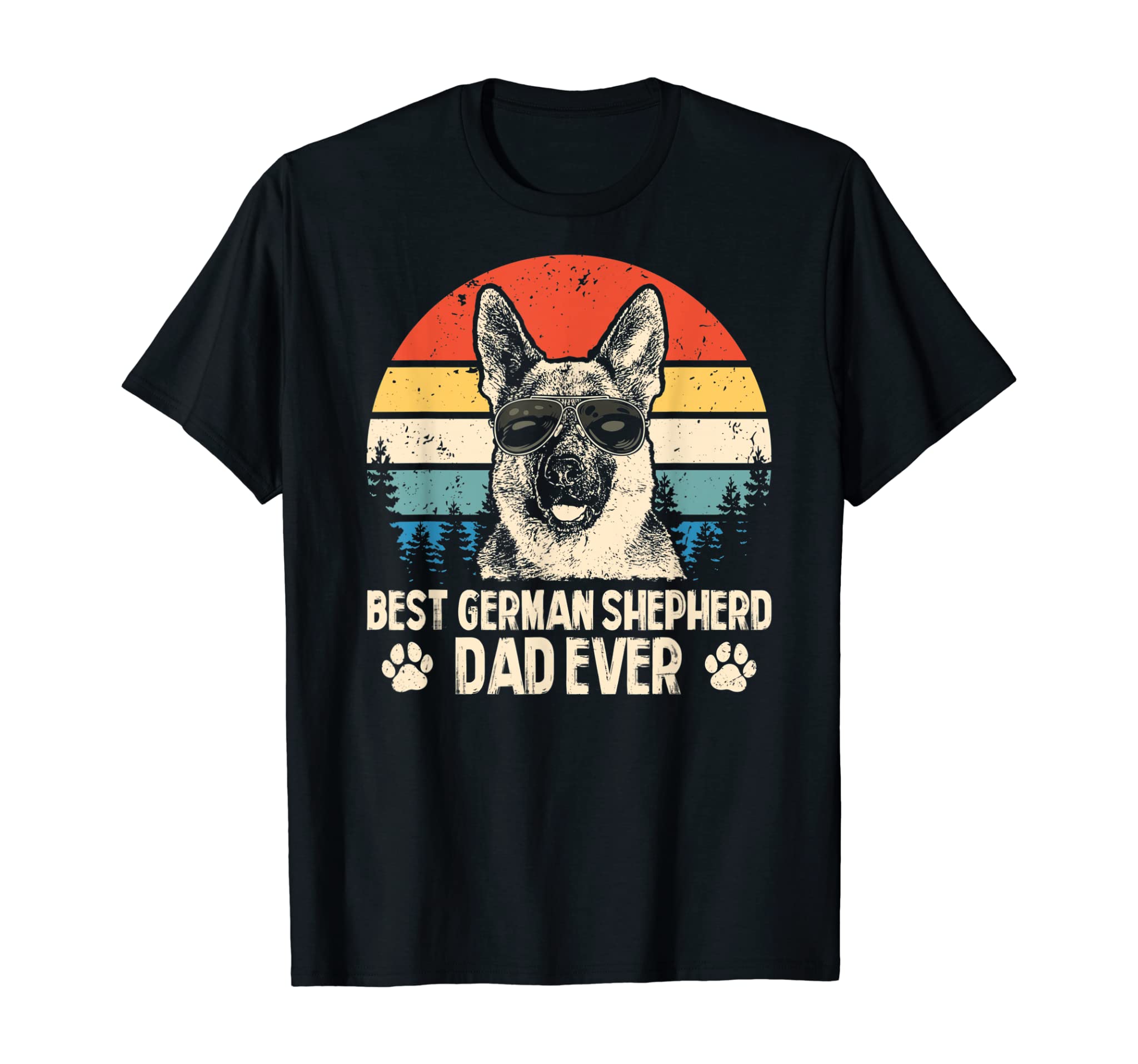 Mens Best German Shepherd Dad Ever Tshirt Funny Gifts Dog Dad