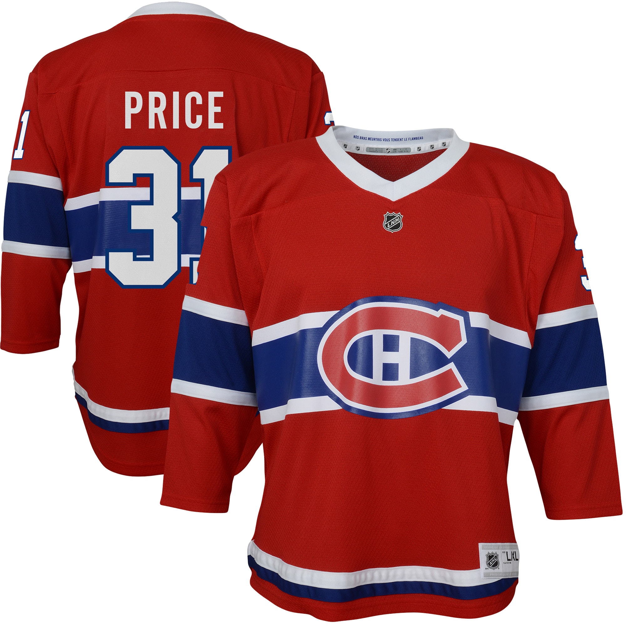 Carey Price Montreal Canadiens Youth Home Replica Player Jersey – Red