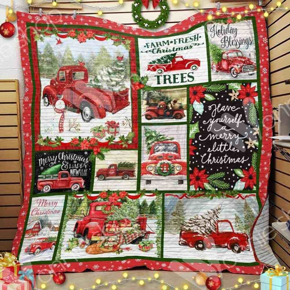 Red Truck Christmas Blanket Oct1001 68O31