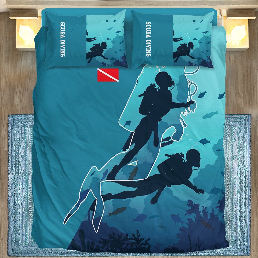 Casespring 3D Scuba Diving Custom Bedding Set