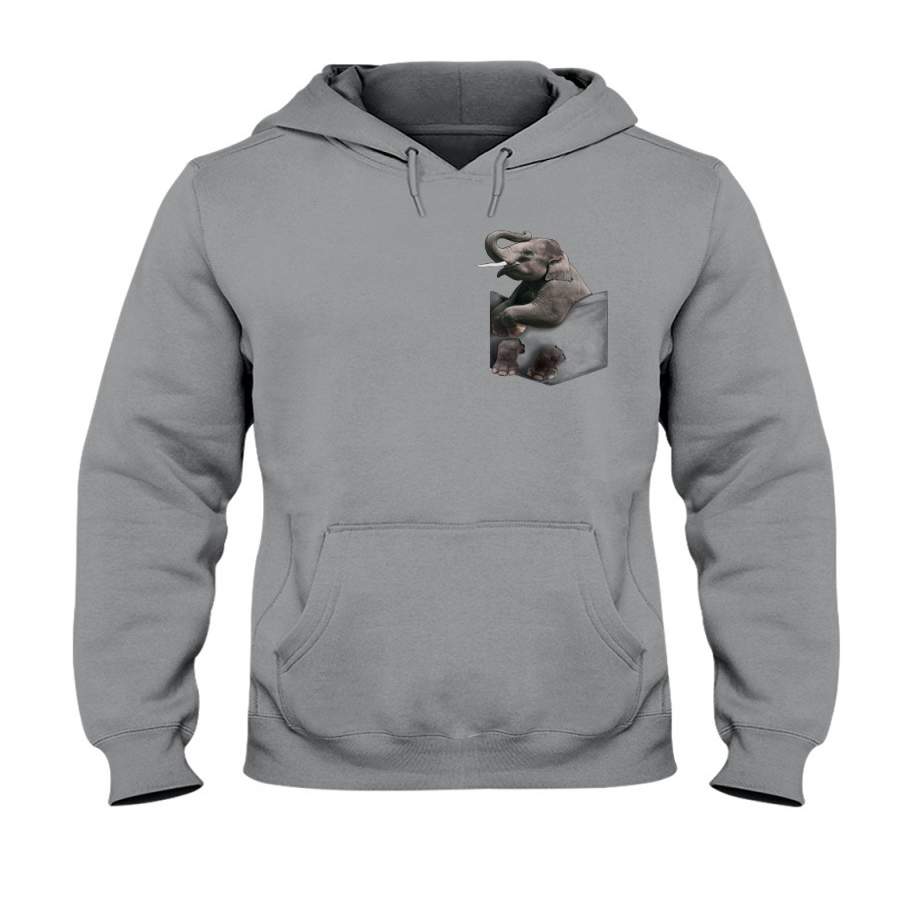 Baby Elephant In Pocket 2020 Custom Design Hoodie