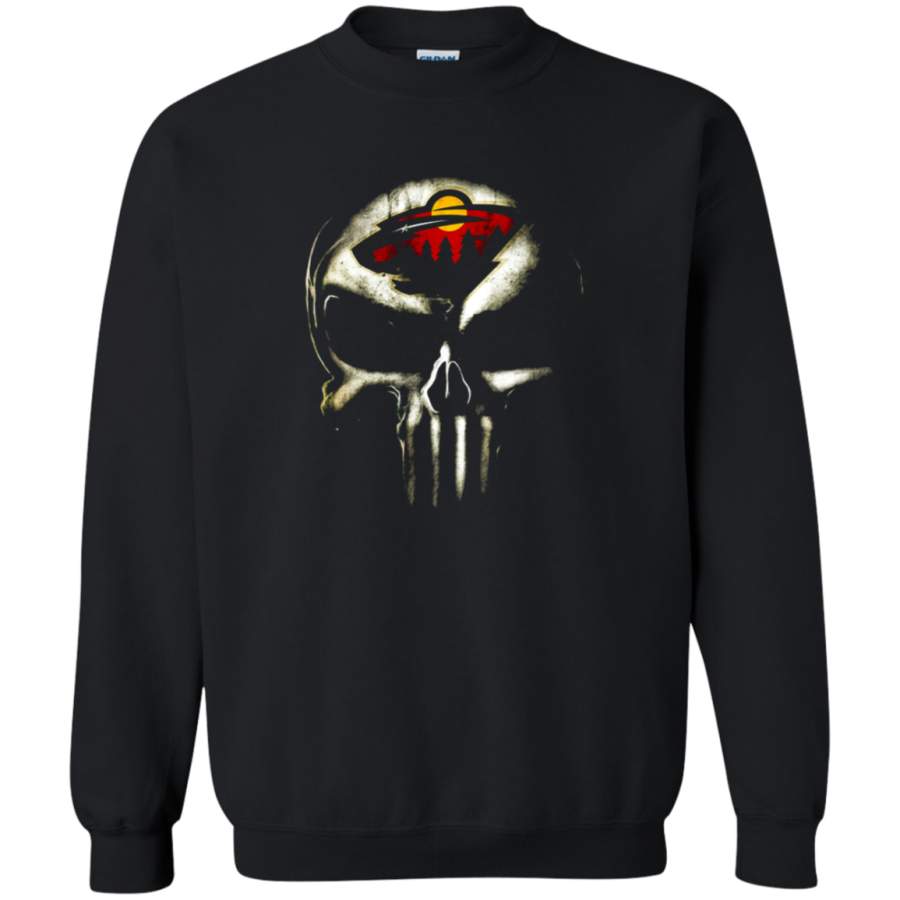 AGR Minnesota Wild The Punisher Mashup Ice Hockey Sweatshirt