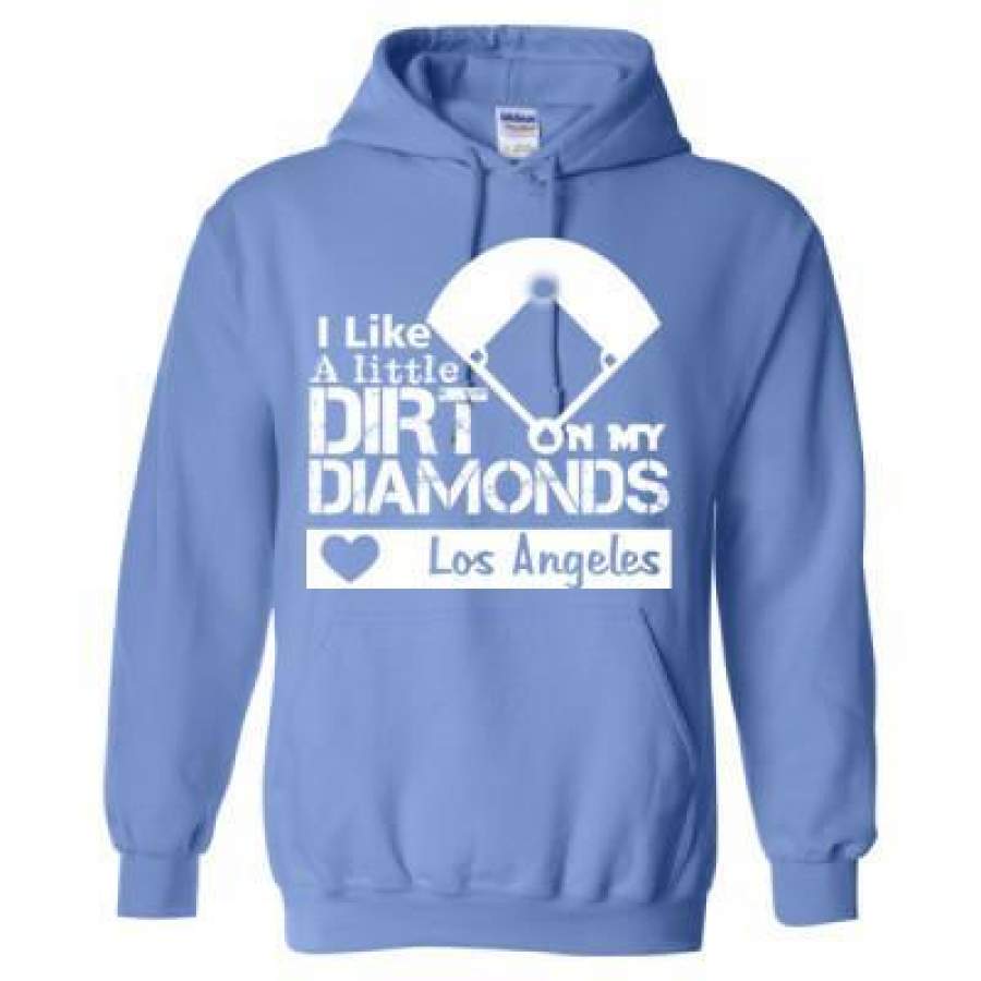 AGR Los Angeles Dodgers I Like A Little Dirt On My Diamonds – Heavy Blend™ Hooded Sweatshirt