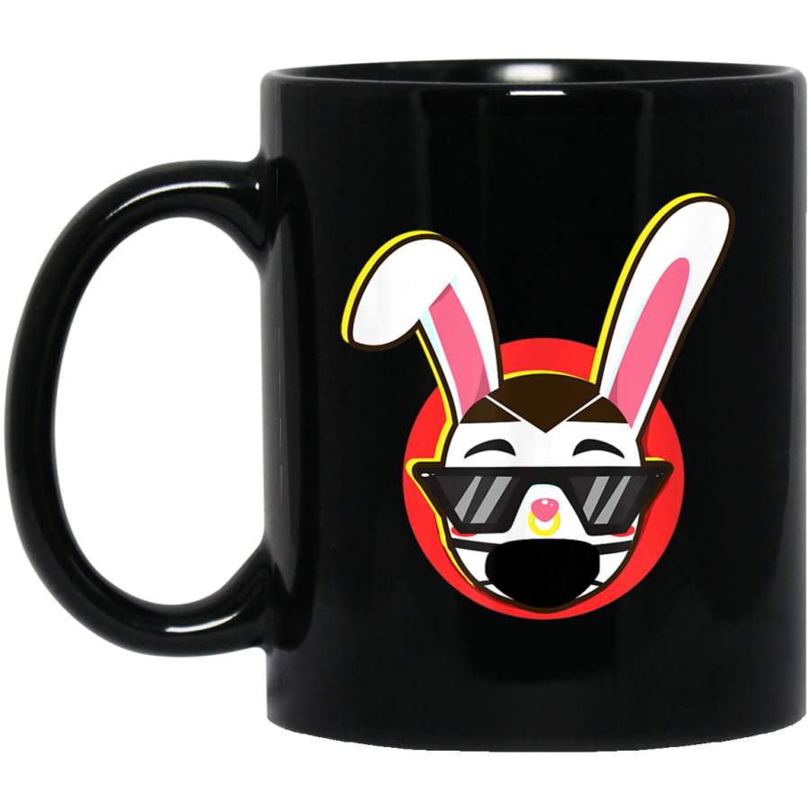 Bad Trap Bunny Face Mask x100 – La Cancion Dembow Reggaeton Black Mug