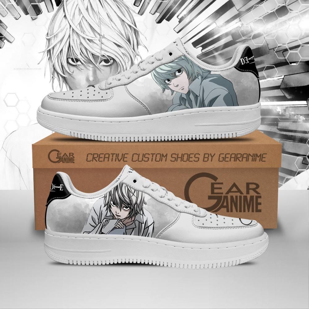 Death Note Near Air Force Shoes Sneakers Custom Anime