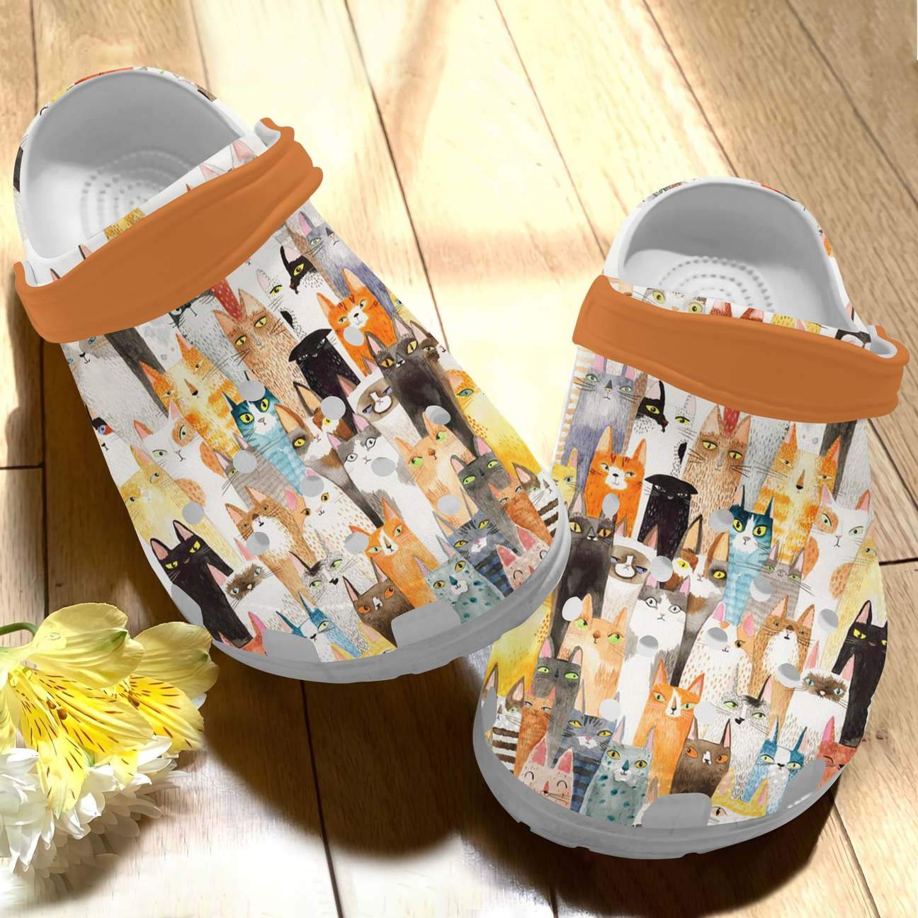 Cat Personalized Clog, Custom Name, Text The Cats, Fashion Style For Women, Men, Kid, Print 3D