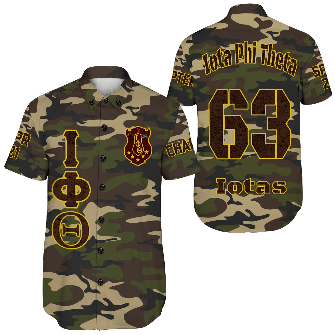 (Custom) Africa Zone Shirt – Iota Phi Theta Camouflage Short Sleeve Shirt A31