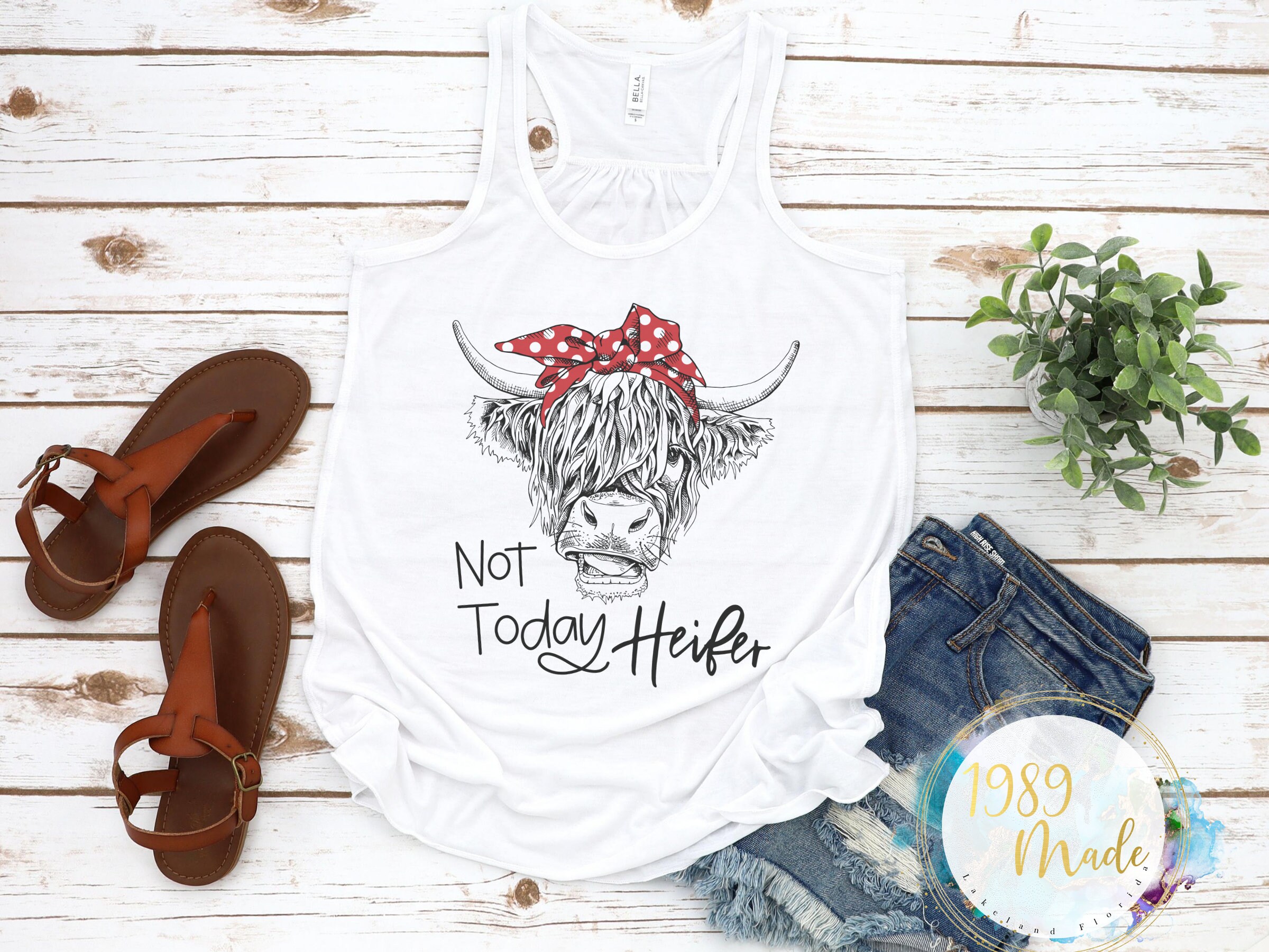 Not Today Heifer Sublimation Woman’s Tank