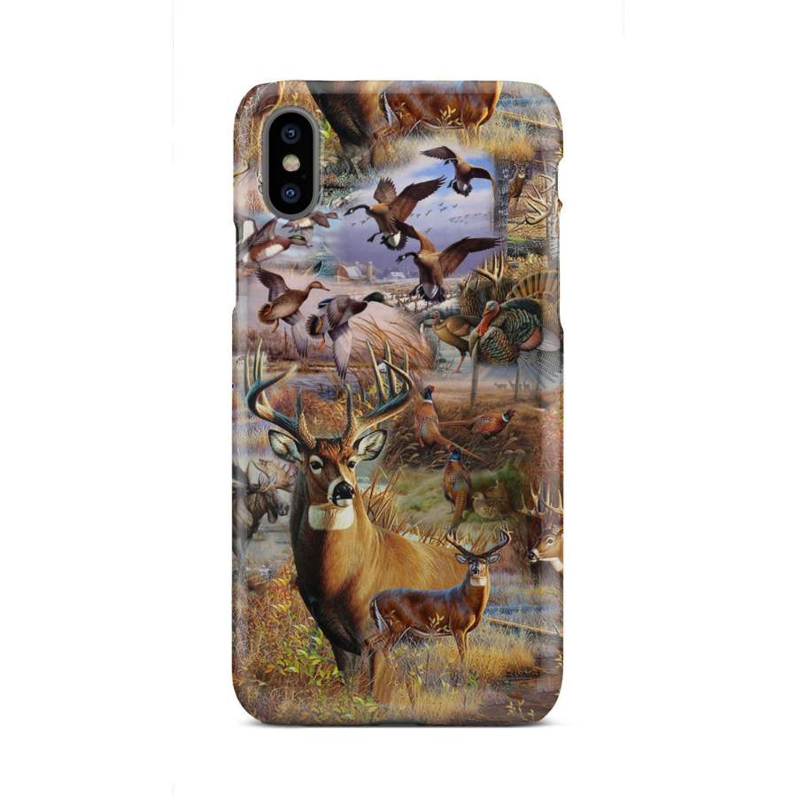 Phone Case – Camo Hunting Animals Art