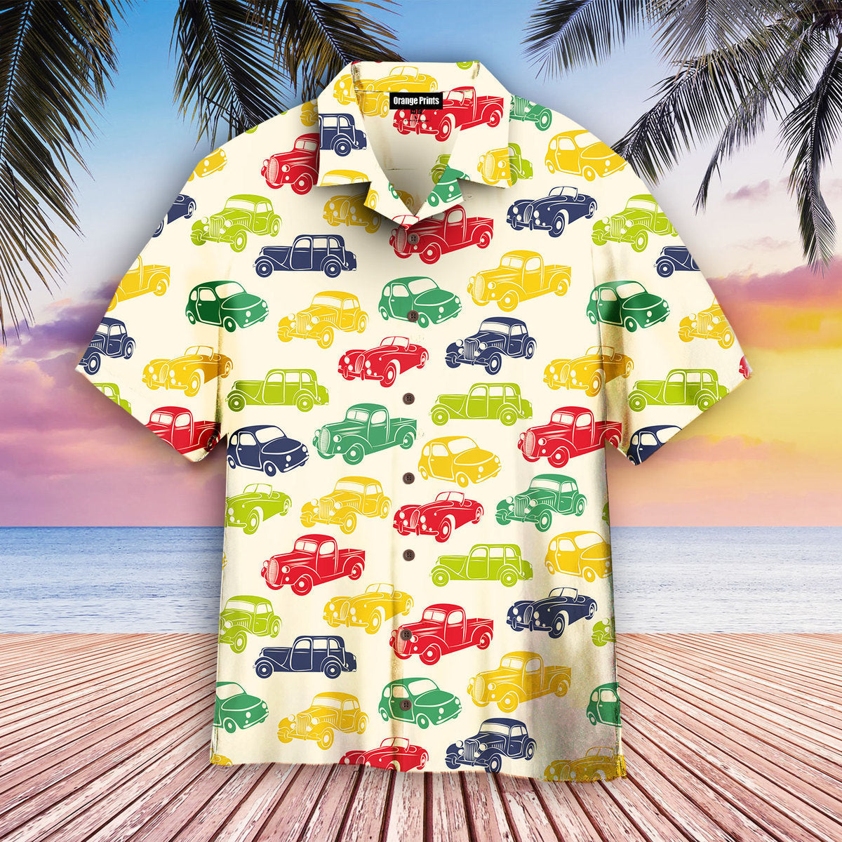 Retro Car Aloha Hawaii Shirts For Men Women Ha71534