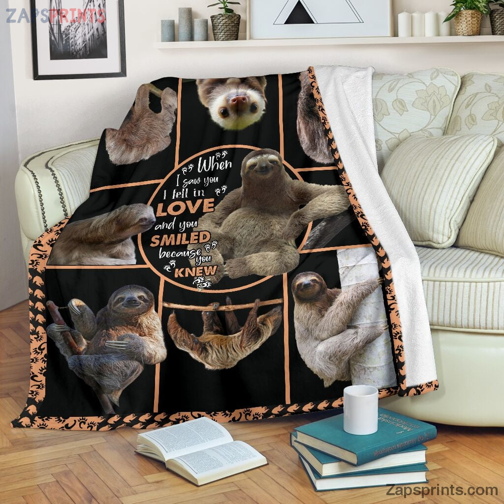 Sloth Fall In Love Blanket – Cool Gift Ideas