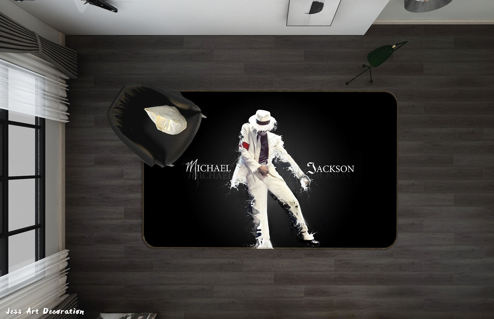 3D Michael Jackson Non-Slip Rug Mat 15