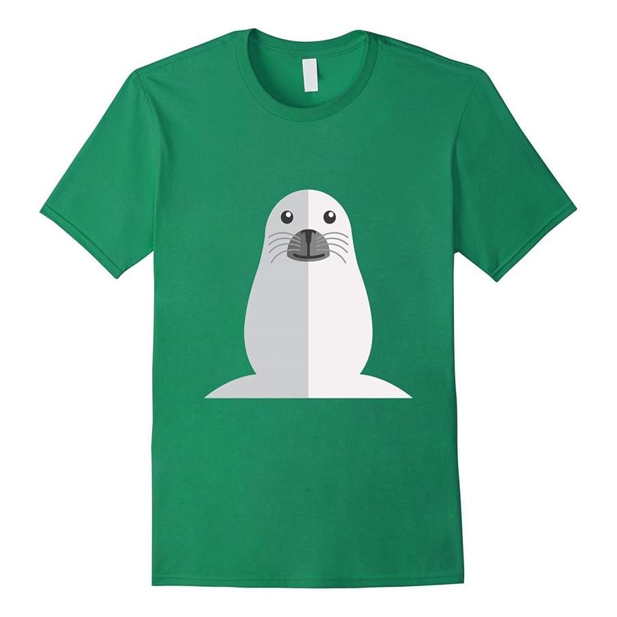 White Seal T-Shirt For Men Cheap Fashion Short Sleeved Mens Tee Shirt