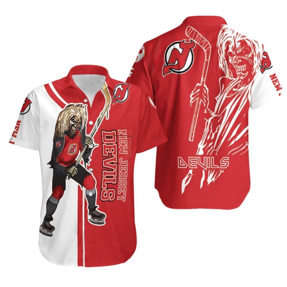 Beach Shirt New Jersey Devils And Zombie For Fan Hawaiian Shirt