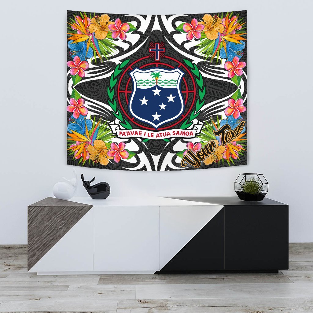 Samoa Tapestrys – Custom Personalised Tropical Flowers Style – BN01