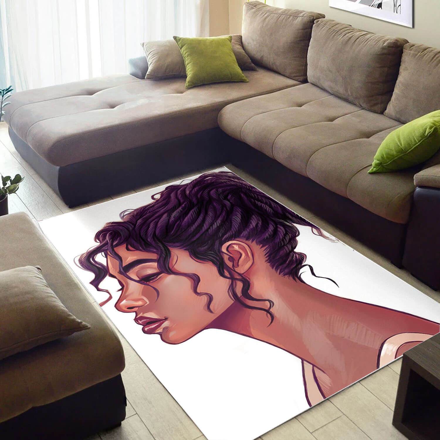 Afrocentric Area Rugs Beautiful Melanin Beauty Girl African Design Floor Rug Afrocentric Living Room Ideas WBG06582