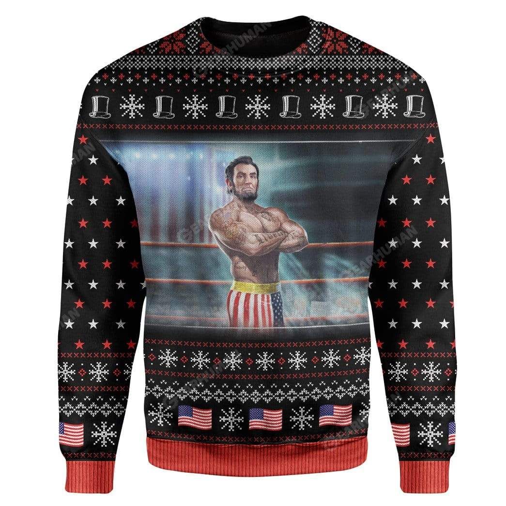 Ugly Abraham Lincoln Custom Sweater Apparel