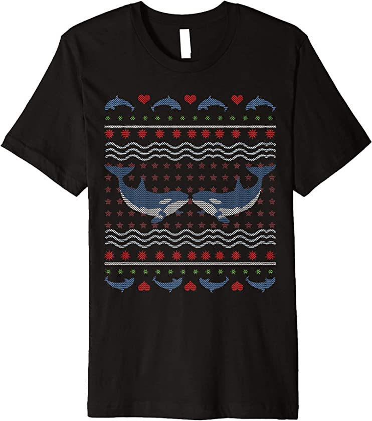 Ugly Christmas Killer whale Orca Premium T-Shirt