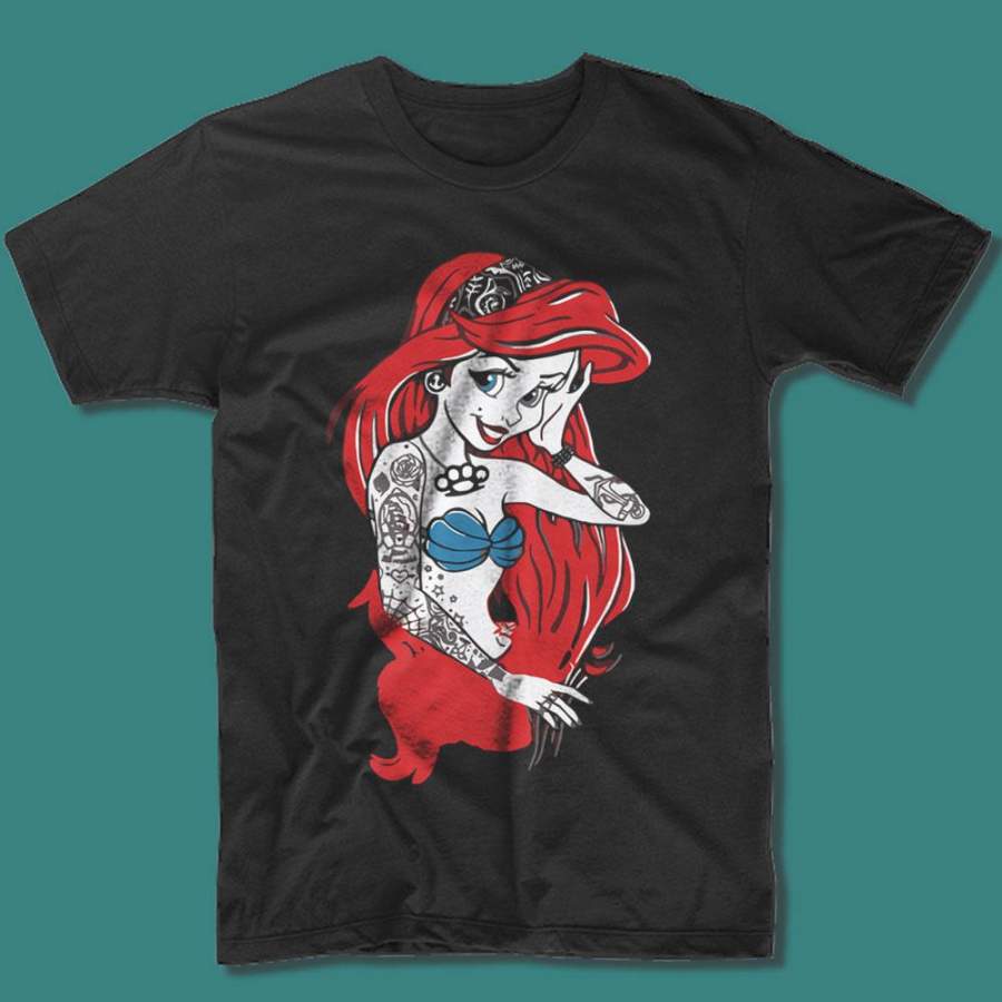 Ariel The Little Mermaid Punk Rock Men’S T Shirt