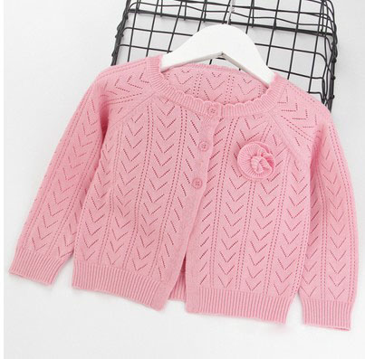 Baby Girls Cardigan Sweaters Cotton Thin Long Sleeve Kids Girl Cardigan Spring Summer Knitting Jacket RT556 alx