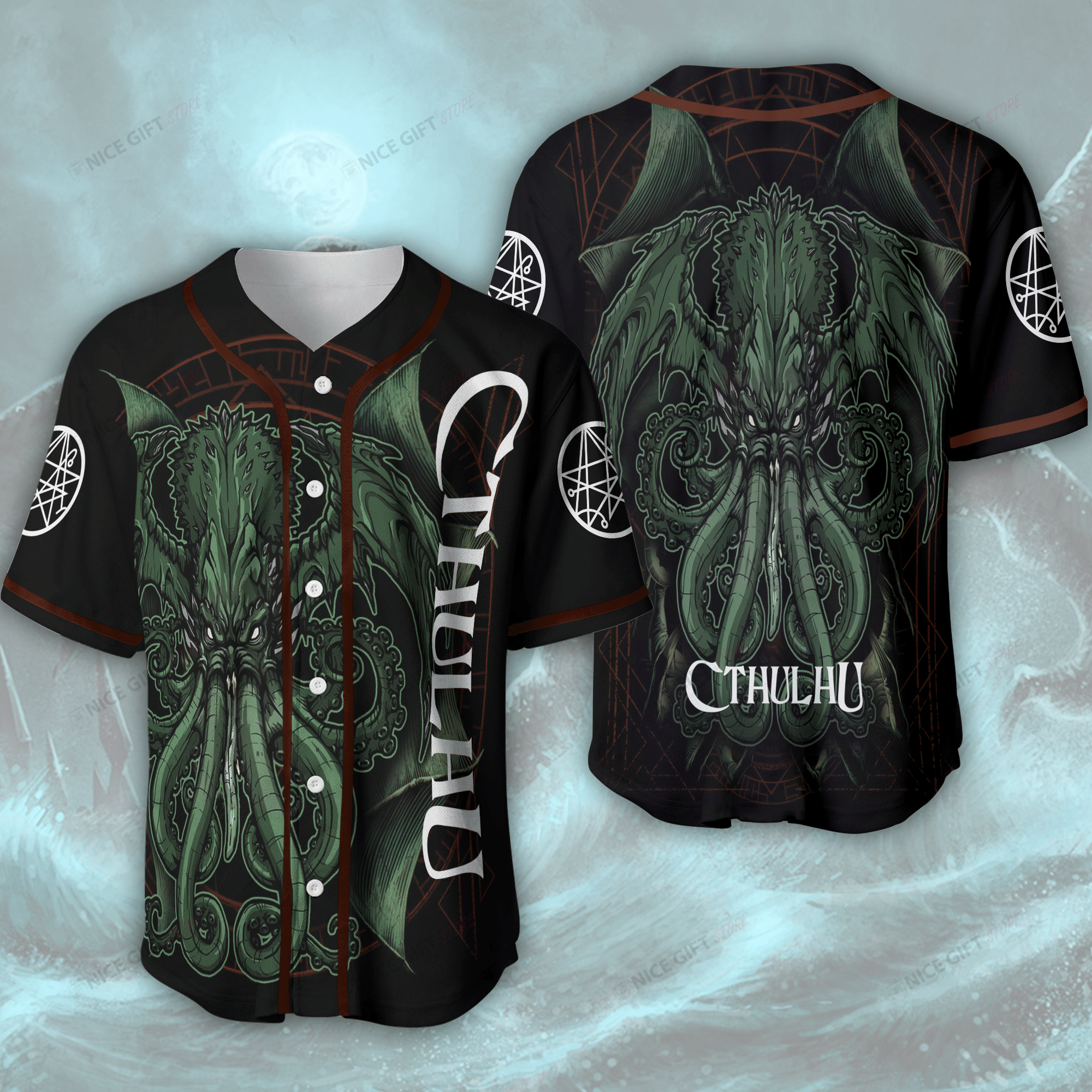 Cthulhu Baseball Jersey Bbj-W0H7