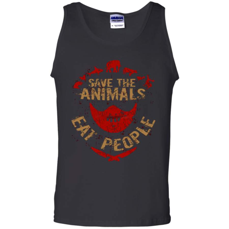 save the animals, EAT PEOPLE Tank Top