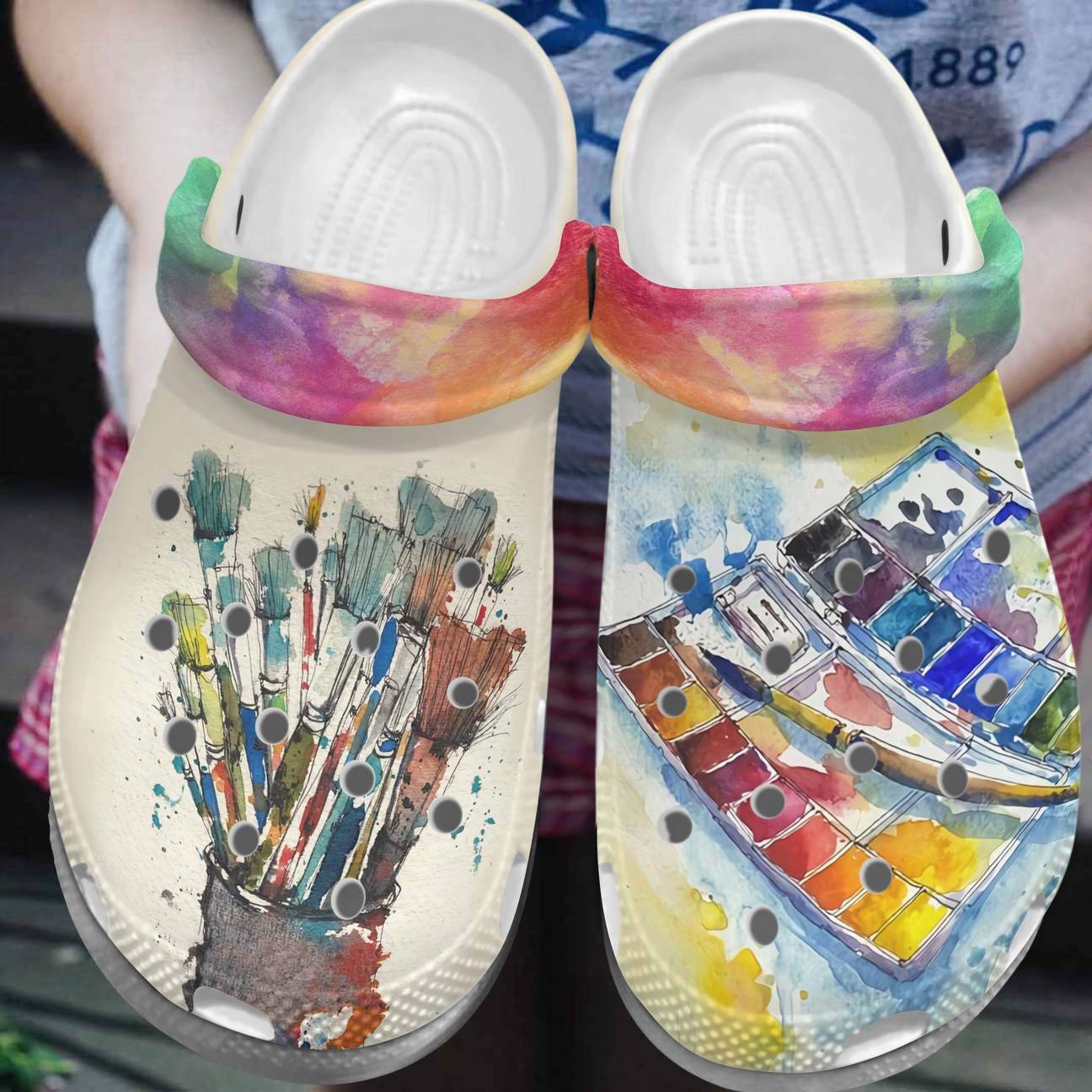 Painting Personalized Clog, Custom Name, Text, Color, Number Fashion Style For Women, Men, Kid, Print 3D