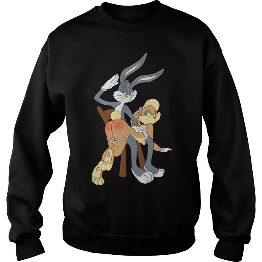 Naughty Bugs Lola Bunny Butt Slap Rabbit Sweatshirt