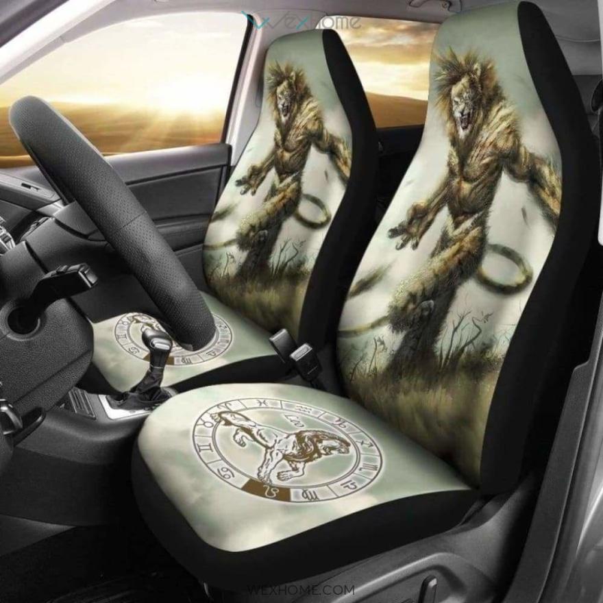 Car Seat Covers Lion Astrological Zodiac