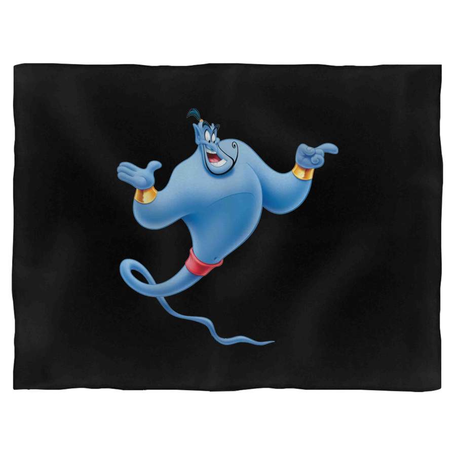 Aladdin Genie Characters Fleece Blanket 30x40in, 50x60in, and 60x80in