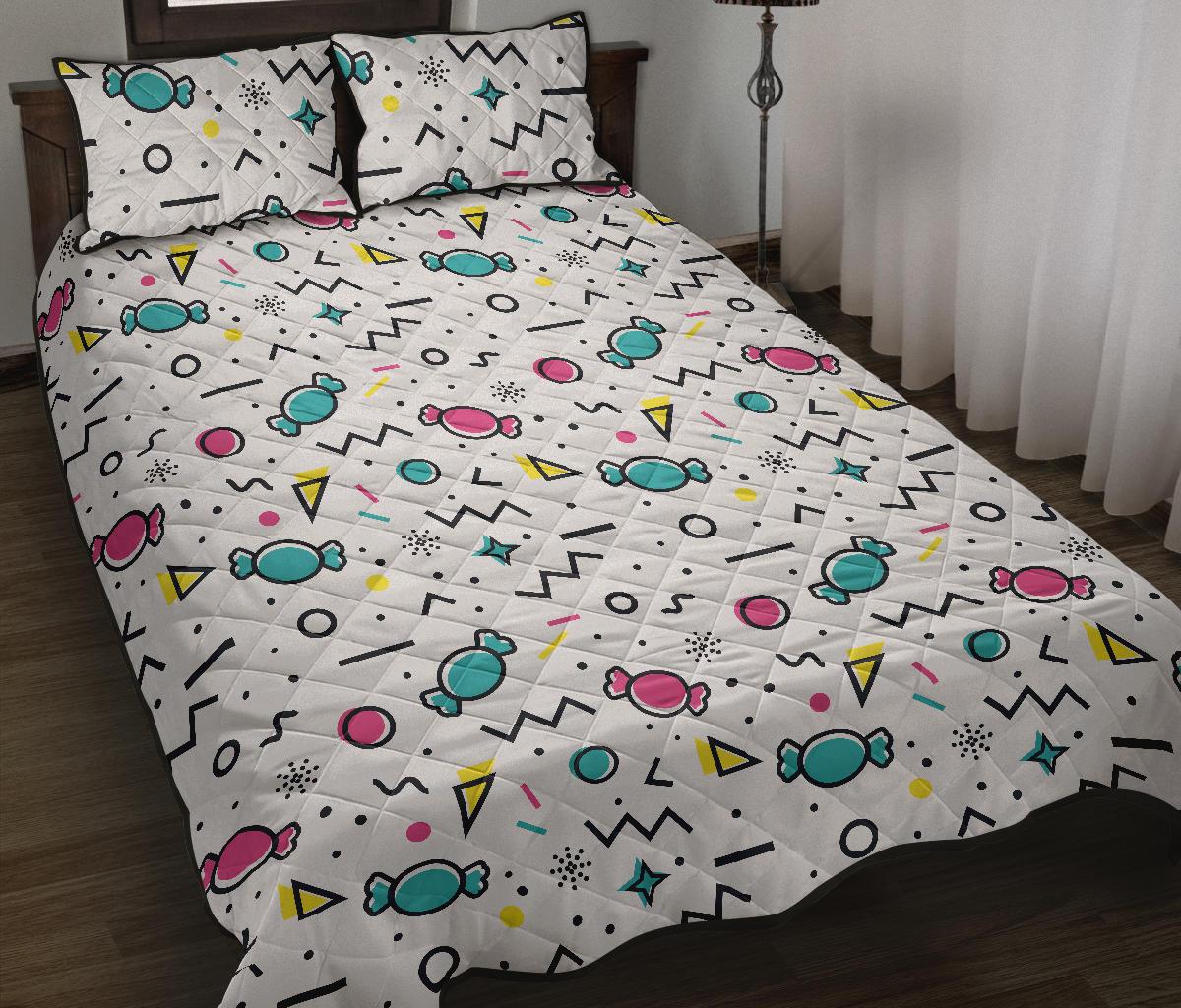 Candy design pattern Quilt Bed Set