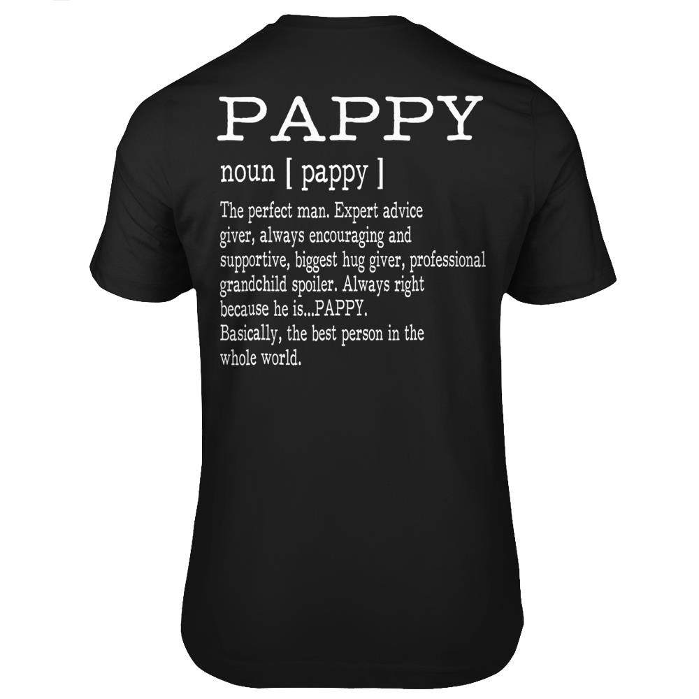 Pappy Definition Grandpa Father’S Day Gifts – Men T Shirts Print On Back